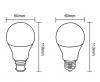 BUG LIGHT GLOBE LED E27 GLS(A60) 7W